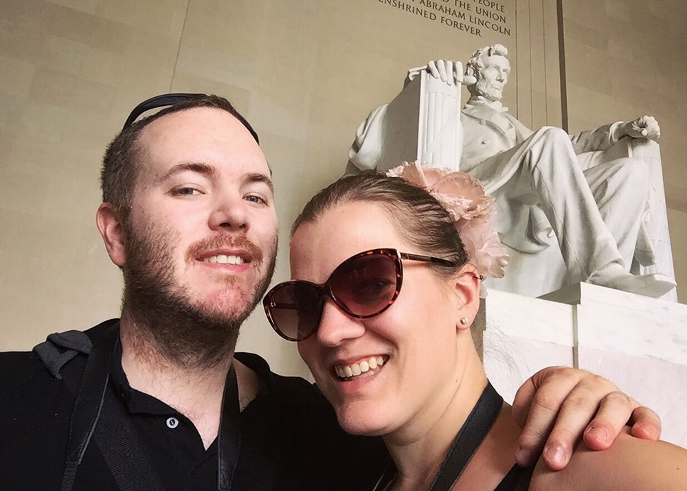 Washington DC Lincoln Memorial Selfie