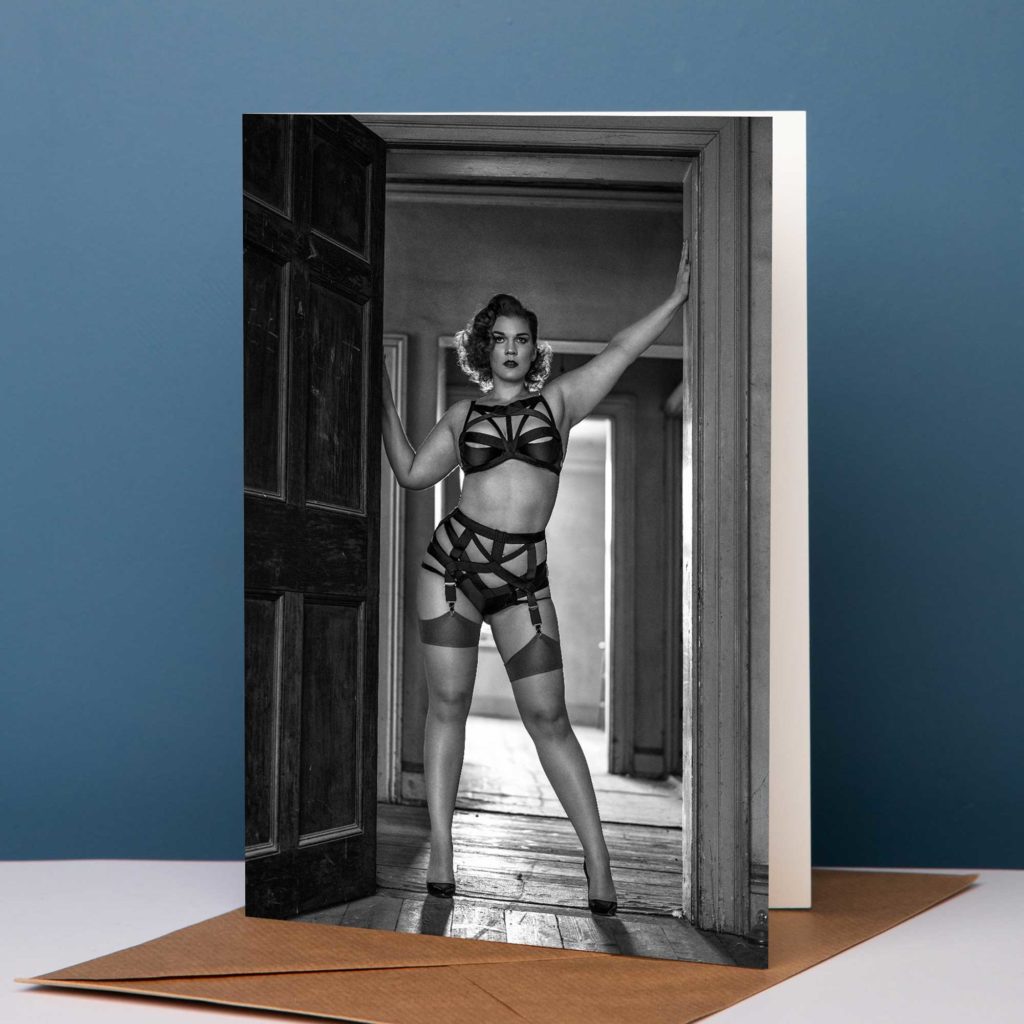 2020 Christmas Gift Ideas for Burlesque Lovers - personalised holiday card from Burlesque Photographer Tigz Rice